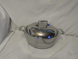 Olla de horno holandesa con tapa de acero inoxidable totalmente revestida de 10 1/2 x 5 - Imagen 1 de 5