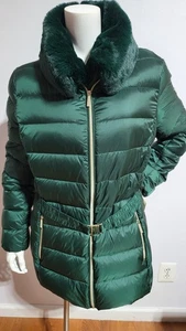 NEU MICHAEL KORS DAMEN ULTRALEICHTE DAUNENFÜLLUNG GEFÜTTERTE JACKE GR L - Bild 1 von 4