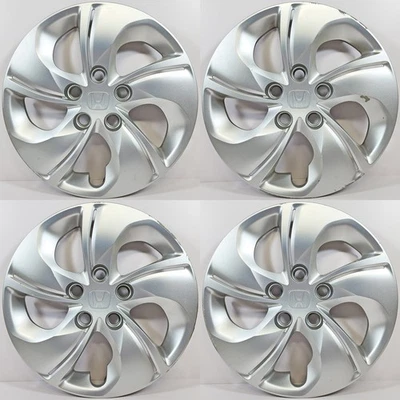 👀 2013-2015 Honda Civic LX # 55092 15" Hubcaps / Wheel Covers # 44733TR3A00 SET - Image 1 of 4
