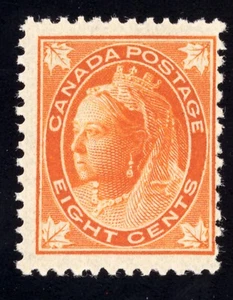 Canada Scott 72 Mint NH OG 8c Red Orange F-VF 1897-98 Lot T873 bhmstamps - Picture 1 of 2