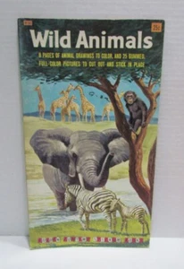 LIBRO STICKUM LITTLE GOLDEN FUNTIME 1960 ANIMALES SALVAJES GF162 SIN USAR SIN CORTAR NOS - Imagen 1 de 5