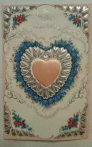 VINTAGE 1958 MOTHER FROM BILL VALENTINE DAY by AMERICAN GREETING CARD - Picture 1 of 3