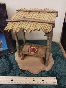 RARE VINTAGE Fontanini Nativity Village 5" VENDOR KIOSK SET 1999 #55502 New - Picture 1 of 3