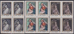 F-EX40821 SAN MARINO MNH 1982 CHRISTMAS NAVIDAD ART PAINTING BLOCK 4. - Picture 1 of 1
