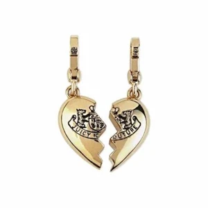 Juicy Couture Charm BFF Broken Heart Gold Tone New Original Labeled Box Pkg - Picture 1 of 11