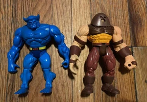 Marvel Toybiz Juggernaut & Beast Action Figure Lot - Picture 1 of 2