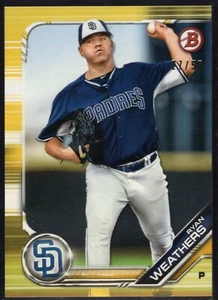 Bowman Prospects 2019 carta oro BP-66 Ryan Weathers Padres #'d 27/50 - Foto 1 di 2