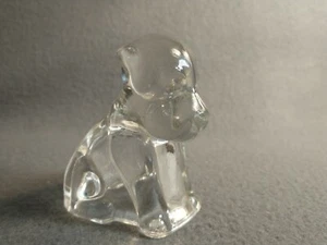 Vintage Glass St Bernard Dog Paperweight Figurine - Picture 1 of 8