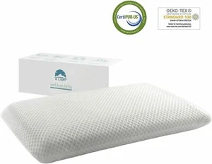 Dlight Sleep Slim Gel Infuse Slim Full Pillow for Belly, Back Sleepers - 2.5 in - Picture 1 of 10