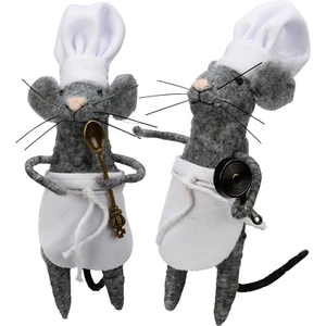 Primitive home decor Primitives By Kathy felt Kitchen Mice critter ornament - Picture 1 of 1