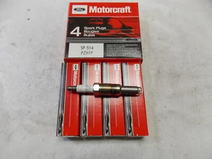 4 Platinum Spark Plugs Motorcraft SP-514 PZH1F (4 pack) - Picture 1 of 5
