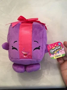 Shopkins Plush 6" Miss Pressy Purple Present With Pink Bow Super Soft - Picture 1 of 10