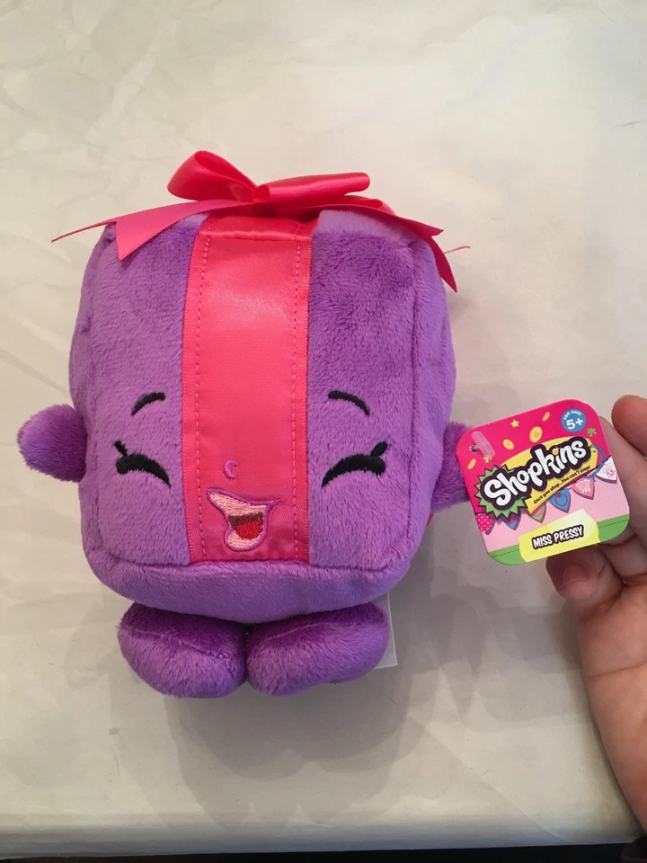 Shopkins Miss Pressy Purple Plush 6" Gift Stuffed Animal