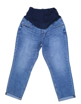 Old Navy Maternity Full Panel Medium Boyfriend Straight Starr Jeans Womens 14 - Image 1 of 4