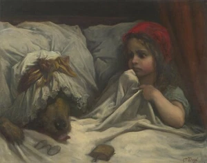 Impresión o lienzo - Caperucita Roja de Gustave Dore (1862) - Imagen 1 de 1