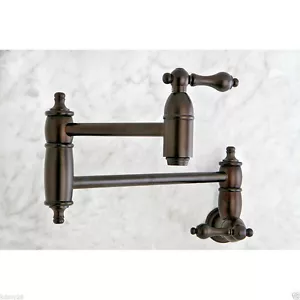 Klassische traditionelle Restauration Küchenarmatur Topffüller, Bronze mit Ölschliff NEU - Bild 1 von 6