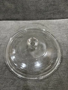 PYREX 623C Corning Ware Clear Ribbed Glass Lid Replacement - Picture 1 of 8