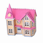 1/12 Pink DIY Mini Wooden Dolls Miniature House Handicraft Assemble Toys Kits $d