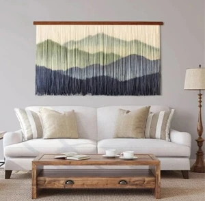 Bohol Decoración de Pared Tinte de Inmersión Moderno Tejido Fibra Arte Decorar Pared Tapiz - Imagen 1 de 6