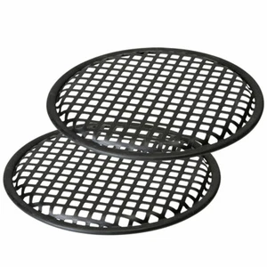 1 Pair 2pcs 6.5" Subwoofer Metal Waffle Grills - Universal Speaker Mid Range - Picture 1 of 5