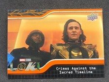 #2 CRIMES AGAINST SACRED TIMELINE 2023 UD Marvel Loki Orange TOM HIDDLESTON y[1