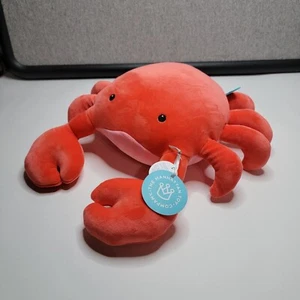 Manhattan Toy Crabby Abby Velveteen Sea Life Toy Shark Stuffed Animal 12 inch - Picture 1 of 15
