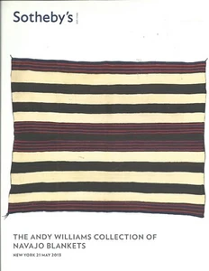 SOTHEBY’S AMERICAN INDIAN Navajo Blankets Andy Williams Collection Catalog 2013 - Bild 1 von 1