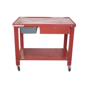 K Tool 75109 Tear Down Table, 48"x32", Lockable Drawer, Swivel Casters - Picture 1 of 12
