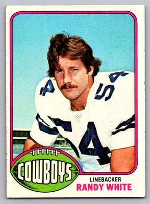 1976 TOPPS #158 RANDY WHITE COWBOYS ROOKIE - Image 1 of 3