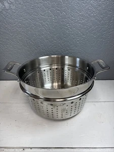 All Clad Stainless Steel Cookware Strainer Steamer Insert EUC - Picture 1 of 6