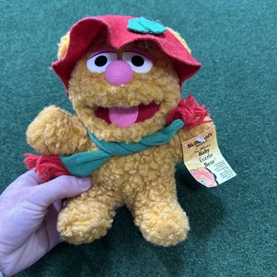 Juguete de peluche McDonald's Muppet Babies Baby Fozzie Bear 1988 con etiqueta Foto 1 de 4