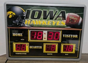 University of Iowa Hawkeyes Basketball Football Score Board Clock Temperature - Picture 1 of 9