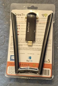BrosTrend USB WiFi Dongle 1200Mbps Long Range, USB WiFi Adapter für PC Laptop - Bild 1 von 4
