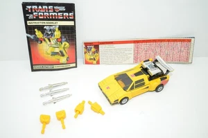 Transformers Original G1 1984 Pre Rub Autobot Coche Sunstreaker 100% Completo - Imagen 1 de 7