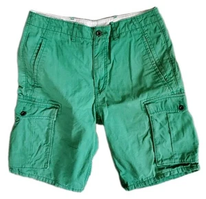 Bermuda Levis Levi pantaloncino uomo 32 verde jeans dritto cotone preppy costa - Foto 1 di 13