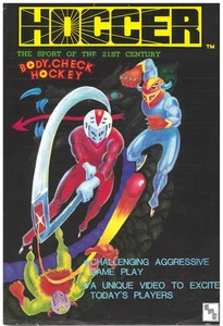 Hoccer Hockey 1983 Video Arcade Flyer / Brochure / Ad - Excellent - RARE - Picture 1 of 2