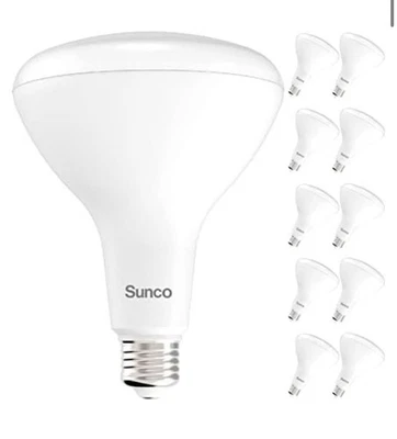 Sunco 12 Pack BR40 LED Light Bulbs Indoor Flood Lights Recessed Can Light Bulb - Image 1 of 3