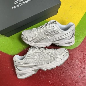 NEW BALANCE 740 WHITE METALLIC SILVER WOMEN’S UK5.5 🤍 TRUSTED SELLER 🤍 - Picture 1 of 5