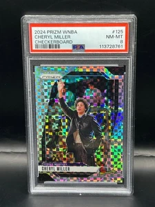 2024 Panini Prizm WNBA Cheryl Miller #125  Checkerboard Prizm PSA 8 Nm-Mt! - Picture 1 of 2