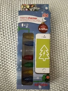 Merry Charger lED Charging 46” Cable For iPhone 6/6 Plus New DCI Lights Up - Picture 1 of 4