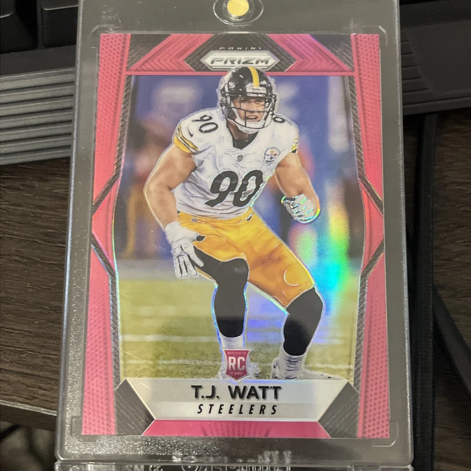 Tj Watt Prizm Pink Rookie - Image 1 of 1