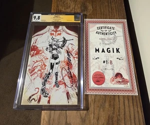 Magik #1 CGC JSA 9.8 Grado FIRMADO J Scott Campbell Edición B Boceto Virgen Cubierta - Imagen 1 de 2
