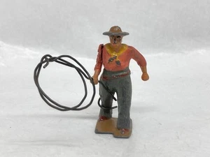 Cowboy With Lasso By Britains (N Yel 443) - Imagen 1 de 6