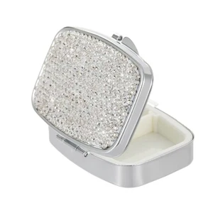 Pocket Pharmacy Bling 2 Compartment Medicine Organizer Small Cute Pill Contai... - Picture 1 of 7