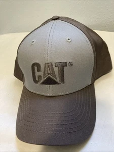 CAT Caterpillar Inc. 2021 SnapBack Hat Two-Toned Gray Baseball Cap New W/ Tags - Picture 1 of 10