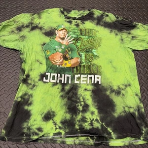 ULTRA RARE VTG WWE JOHN CENA T-SHIRT OFFICIAL CHAMP IS HERE GREEN XXL - Bild 1 von 7