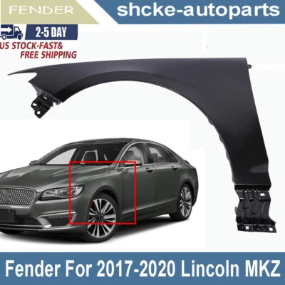 New Front Driver Side Fender For 2017 2018 2019 2020 Lincoln MKZ Replacement Foto 1 de 4