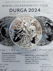 2024 Durga Hindu Goddess 1oz High Relief  Silver Bullion Coin With COA * NEW *