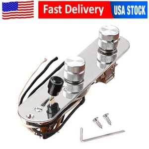 Prewired Control Plate Assembly Loaded CTS Pot Speed Knobs for Telecaster Tele - Picture 1 of 9