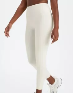 Fabletics Women White Athletic PowerHold Leggings, size L - New with Tags - Picture 1 of 7